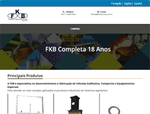 Tablet Screenshot of fkbvalvulas.com.br